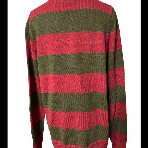 A Nightmare on Elm Street Sweater Mens Small Freddy Krueger Halloween Red/ - Picture 4 of 6